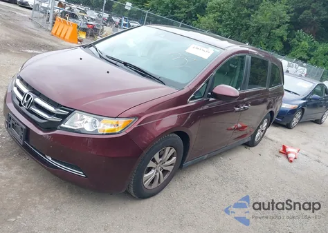 2015 Honda Odyssey Ex-L из США, поврежденный, VIN 5FNRL5H62FB093294